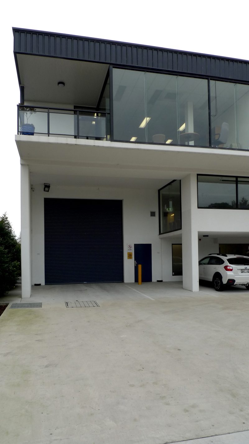 A variety of spaces, including outdoor balcony for Friday afternoon get togethers. The overhang also gives weather protection to the open loading area