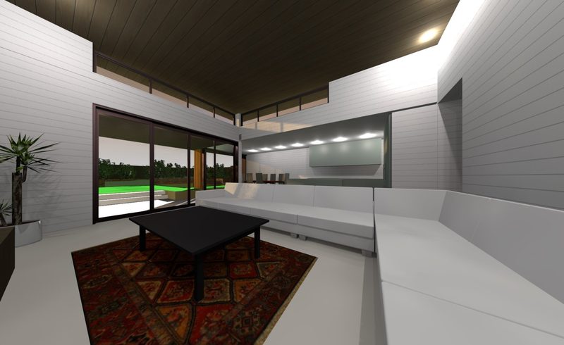 Highlight windows provide an opportunity to ventilate the roof. The external verandah provides much-needed shade to the north