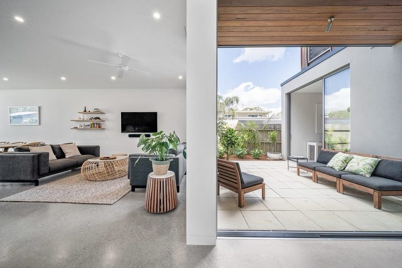 Indoors/outdoor, lounge to courtyard. The homes are made up of these moments.
