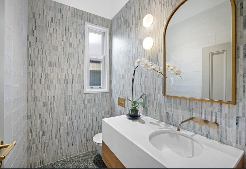 One of two ensuite bathrooms